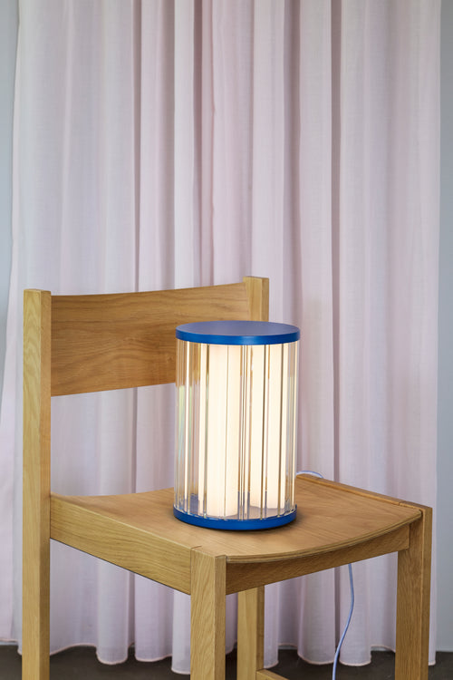 Hübsch tafellamp Aru - glas/ijzer - ø20xh30cm