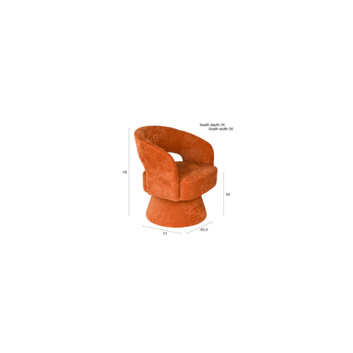 Housecraft Living Charina fauteuil Oranje - vtwonen shop