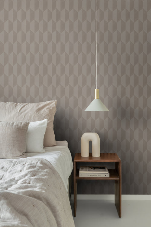 Origin Wallcoverings behang 3D-motief taupe - 50 x 900 cm - 348039 - vtwonen shop