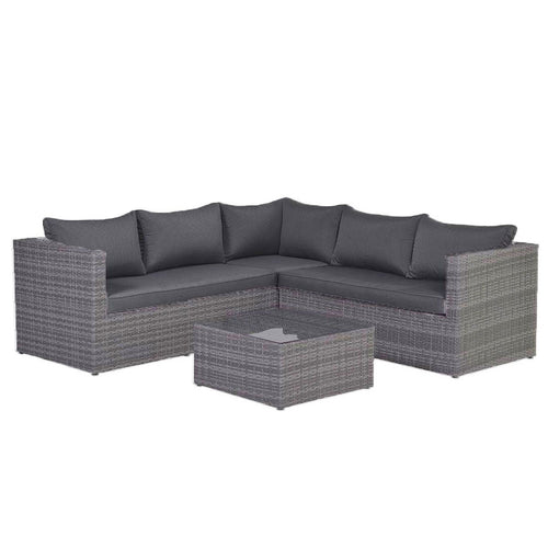 Garden Impressions Montana Loungeset - 4-dlg - earl grey - dark antracite