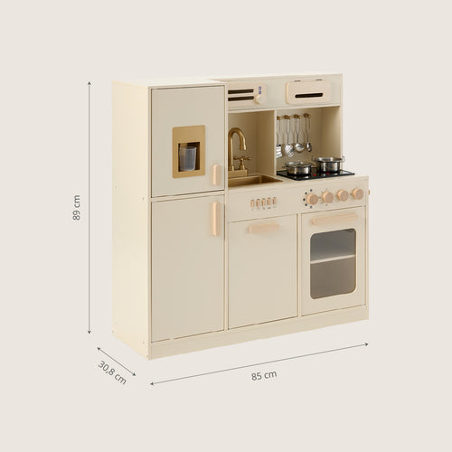 Petite Amélie Houten speelkeuken XL Noisette - Met 7-delige accessoires | Beige - vtwonen shop