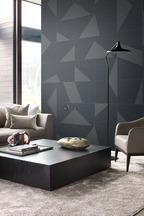 Origin Wallcoverings fotobehang grafisch motief donkergrijs - 200 x 300 cm - 357232 - vtwonen shop