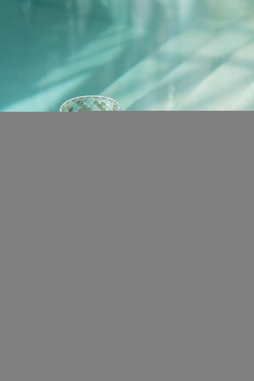 J-Line windlicht Jade - glas - lichtgroen - small - vtwonen shop