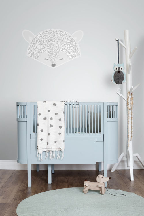 ESTAhome muursticker dierenkoppen lichtgrijs - 70 x 46.5 cm - 158969 - vtwonen shop