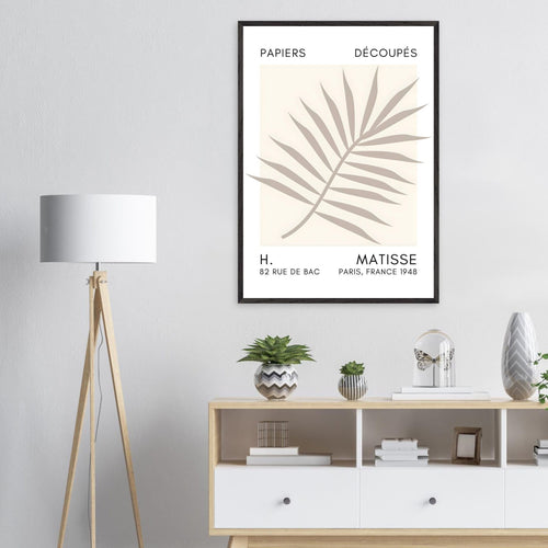 Artfulprints Poster Matisse – Floral reef grey   - 50x70 cm - Grijs