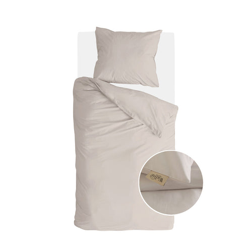 Walra - Dekbedovertrek Neutral Nest - 140x220 cm - Zand