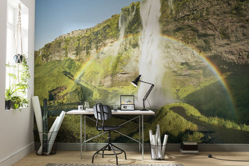 Sanders & Sanders fotobehang landschap groen en blauw - 450 x 280 cm - 612658