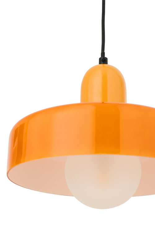 J-Line hanglamp Retro - glas - oranje