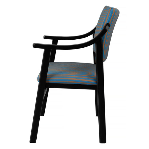 Stoel met armleuningen van beukenhout