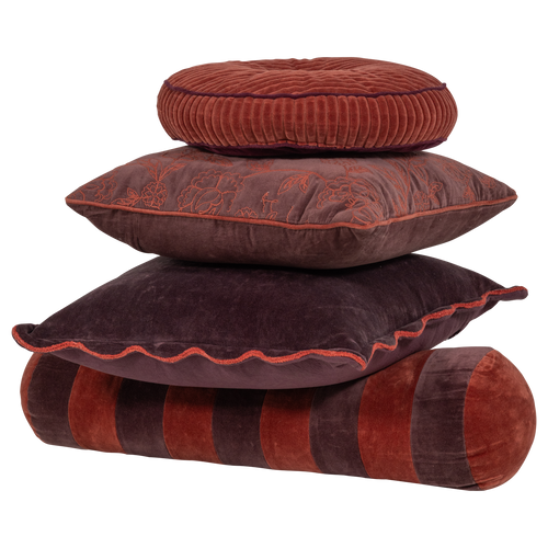 WOOOD kussens roze/paars Sova - Set Van 4 - 50x50x10