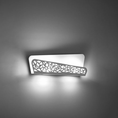 Sollux Lighting Wandlamp ALIZA wit - 40x6x15cm