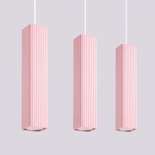 Sollux Lighting Hanglamp RAYO 3L roze - 45x6x98cm