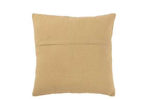 J-Line kussen Borduurwerk - katoen - beige - vtwonen shop