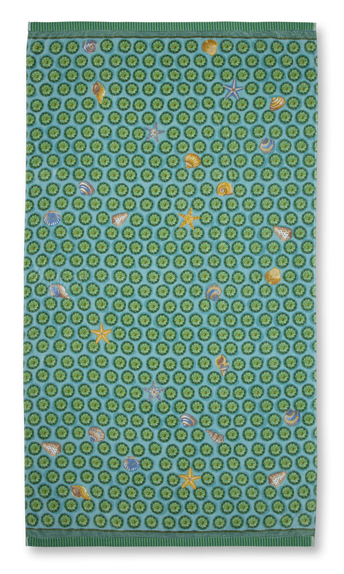 Pip Studio Strandlaken Sea Dots - 100 x 180 cm - Groen