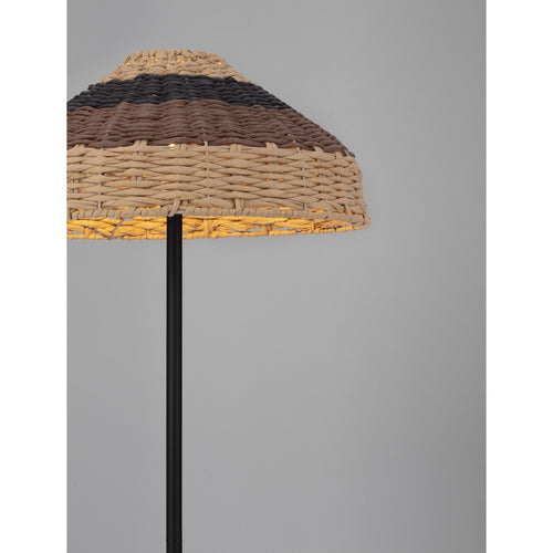 Nova Luce CAPA Vloerlamp naturel, zwart, bruin E27 1x12W