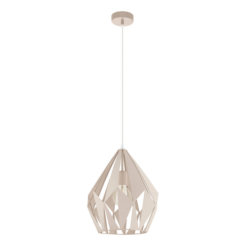 EGLO hanglamp Carlton-P - Ø31 cm - e27 - abrikoos - vtwonen shop