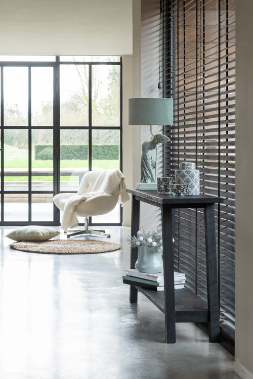J-Line console Vierkant - hout - zwart