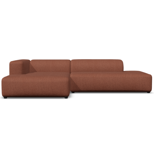 4x6 sofa - modulaire hoekbank links - model X6 - roest uni - 288cm - vtwonen shop