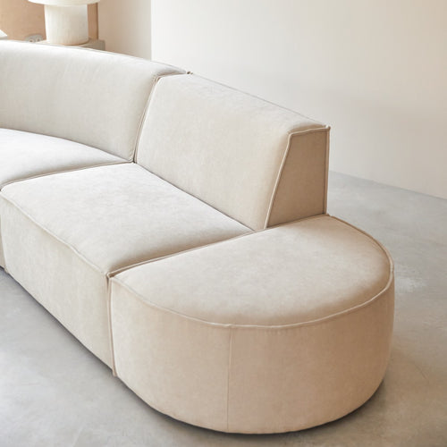Tikamoon Modulaire 4-zitsbank in beige stof - Beige