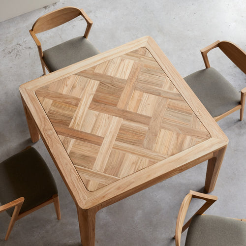 Tikamoon Tafel van gerecycled massief teakhout voor 4/6 personen - Naturel - vtwonen shop