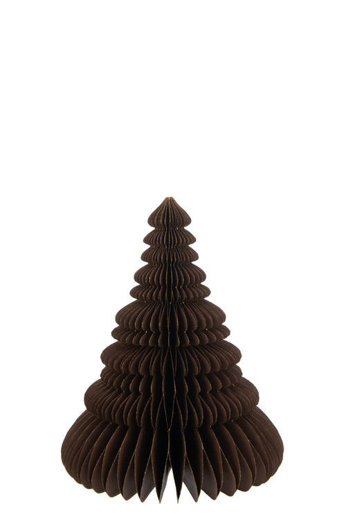 J-Line decoratie Kerstboom Vouwbaar - papier - bruin - large - vtwonen shop