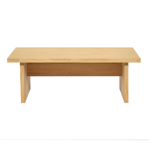 Naan Furniture Salontafel Binibeca - Ongelakt massief hout - 100 x 60 cm - vtwonen shop