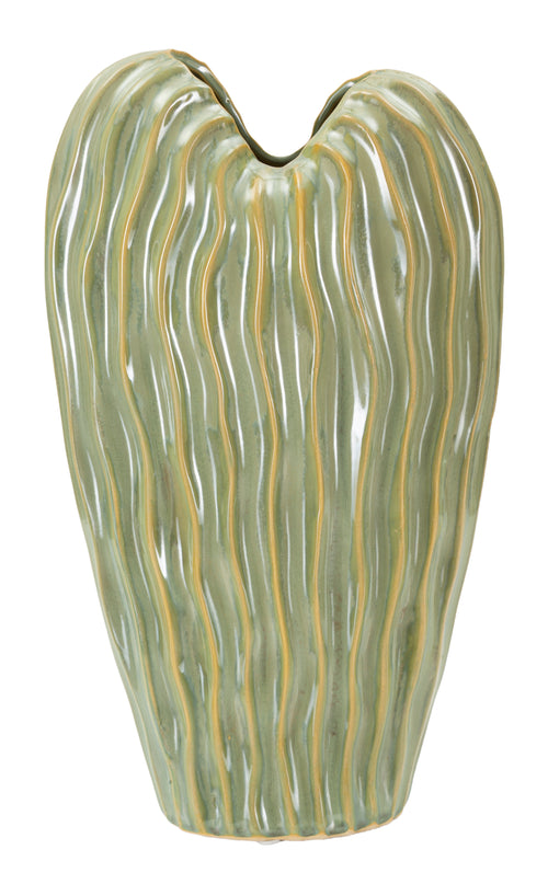 Mauro Ferretti vaas - 22x10x39 cm - groen