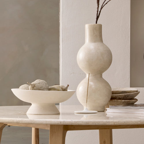 Raw materials schaal Chalk Pano - créme - 27x27x10,5 cm - vtwonen shop