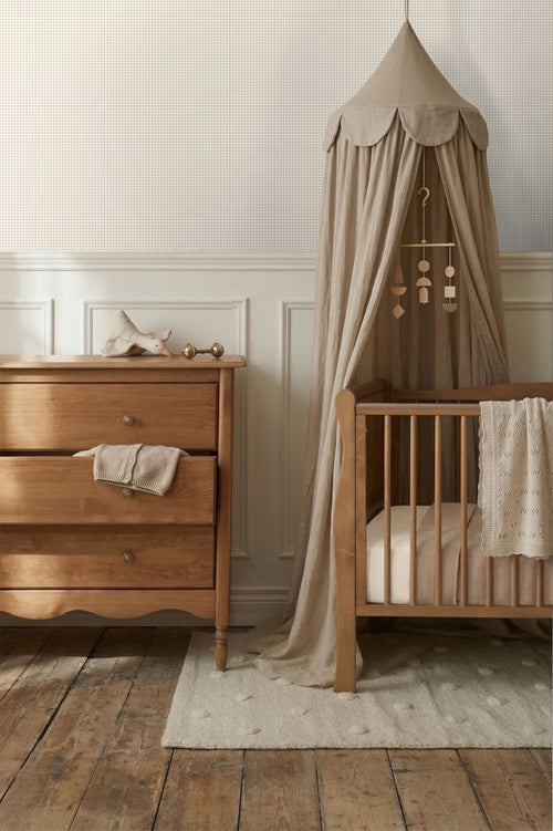 ESTAhome behang ruitjes beige - 50 x 900 cm - 132146