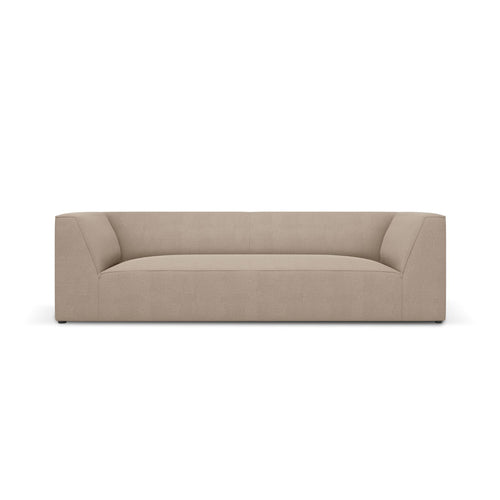 Cosmopolitan Design - Bank Siena 3-zits, structurele stof donkerbeige - 92x232x69cm