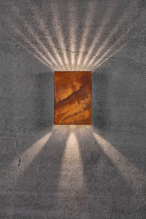 Nordlux Fold Wandlamp Buiten L | LED | 3000K | IP54 - Roest | Seaside
