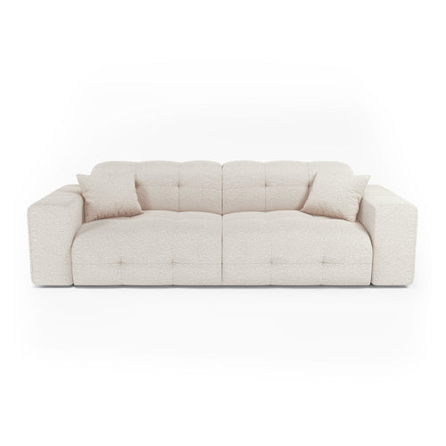 Premium Interiors - Bank COCOON - bouclé-stof crème 230cm