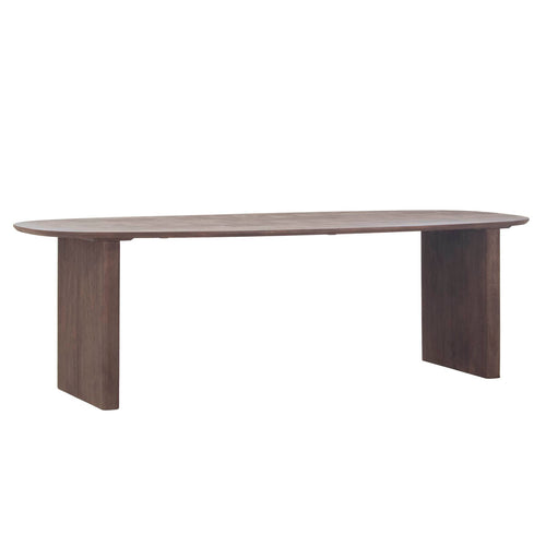 Giga Meubel Eettafel Aya - Donkerbruin Mangohout - 250x100x76cm
