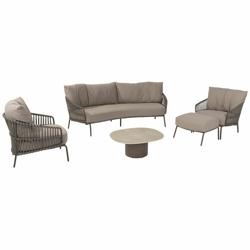 4 Seasons loungeset Capalbio bruin 6-delig - vtwonen shop