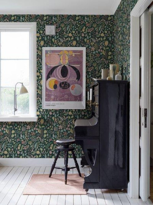 Borastapeter behang bloemen blauw en meerkleurig - 53 cm x 10.05 m - 660747 - vtwonen shop