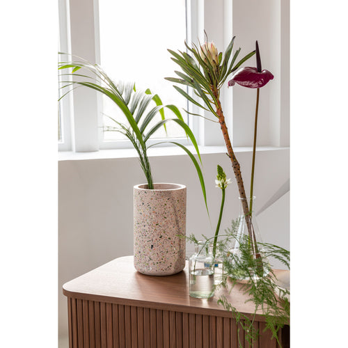 Zuiver Fajen Vaas Terrazzo Roze - vtwonen shop