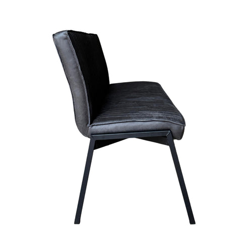 Starfurn Eetkamerbank Tivoli - Antraciet Leer - 155x56x88cm