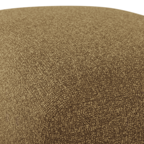 WOOOD poef Mojo Base - Bouclé - Geel/Bruin Melange - 45x84x64