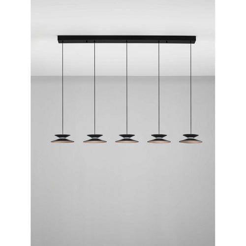 Nova Luce MORPHI Hanglamp voor aan het plafond, kleur Sandy Black, Gold Triac dimbare LED 245W 800lm 3000K