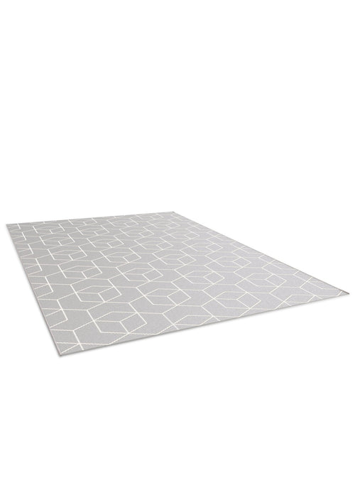 AFK Living vloerkleed Kube - voor binnen en buiten - grijs - 120 x 170 cm