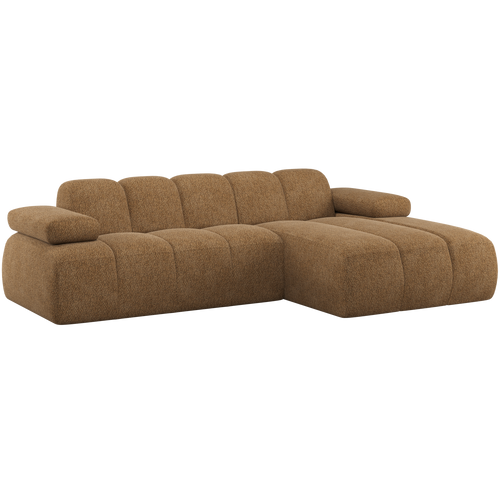 WOOOD chaise longue bank rechts Mojo - Wollig - Honinggeel - 74x284x160 - vtwonen shop
