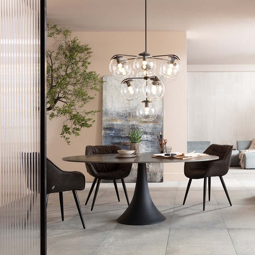 Kare Design Eettafel Grande Possibilita 180x120cm zwart - vtwonen shop