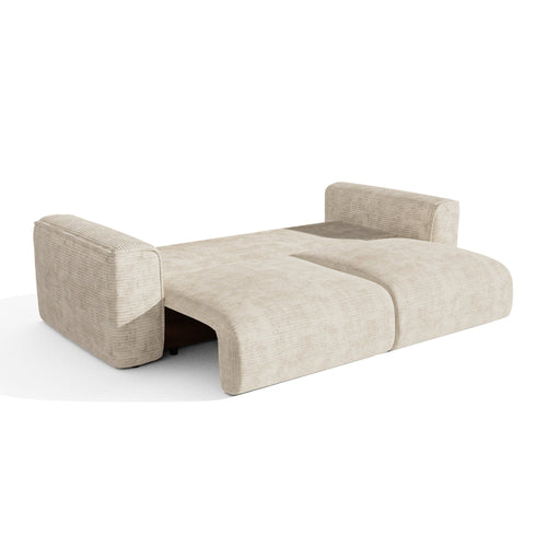 Premium Interiors - Slaapbank met opbergruimte COMO - corduroy beige 254cm