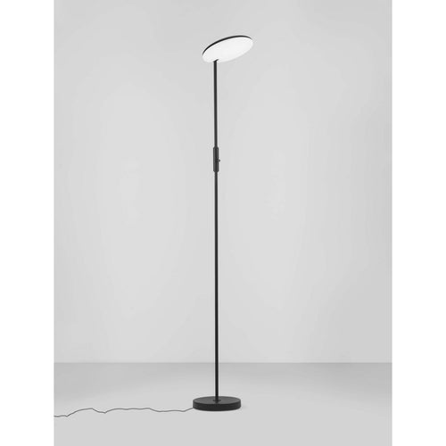 Nova Luce NOSTOS Geïntegreerde LED-vloerlamp in zandzwart, dimbaar, 30W, 2288lm, 3000K