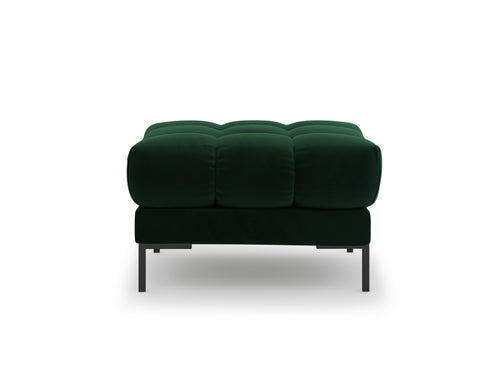 Cosmopolitan Design Poef Bali flueel, flessengroen - 60x60x41cm