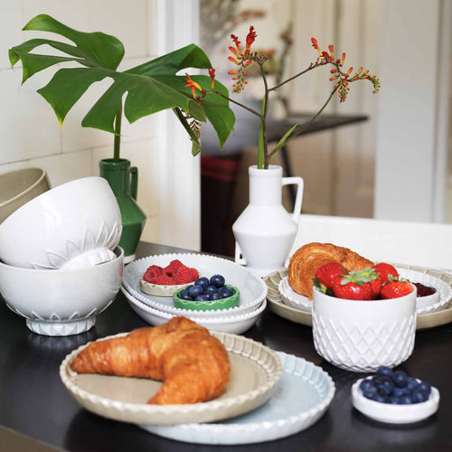 Return to Sender Kom - Taupe ruitmotief - vtwonen shop