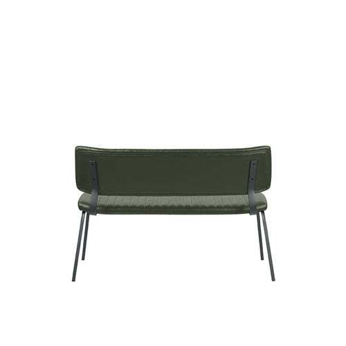 LABEL51 Eetkamerbank Gusto - Donkergroen PU-Leer - 120x63x81cm