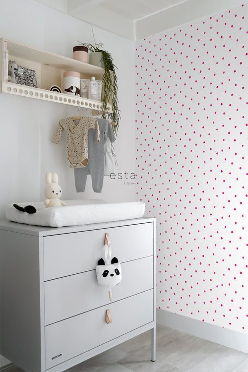 ESTAhome behang bloemen roze - 53 cm x 10.05 m - 115814