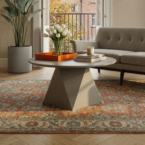 Furnhouse ronde salontafel Aura - Beige - Ø 80 cm