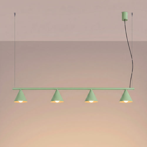 Sollux Lighting Kroonluchter NOX 4L salie - 122x14x215cm